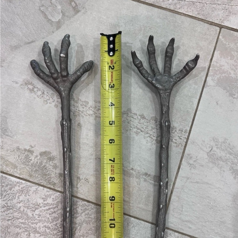 Bird Feet Salad Utensils Servers, raven claw utensils